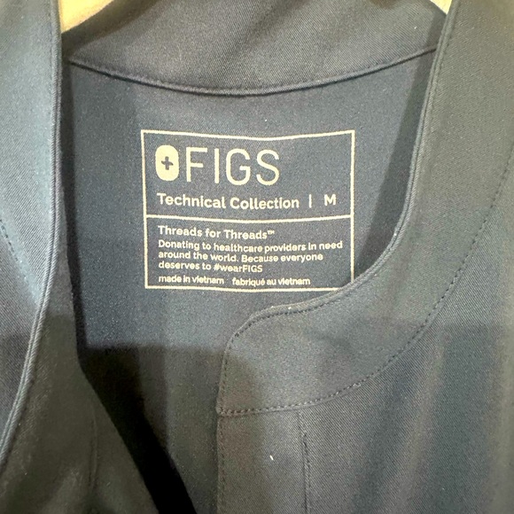 Figs Rafaela Cargo Scrubjumpsuit in Dark Harbor Size M - Picture 8 of 8